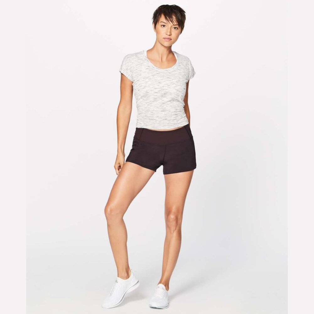LULULEMON 'Run Times' Lined Shorts II Pelt Size 8 - Picture 2 of 8